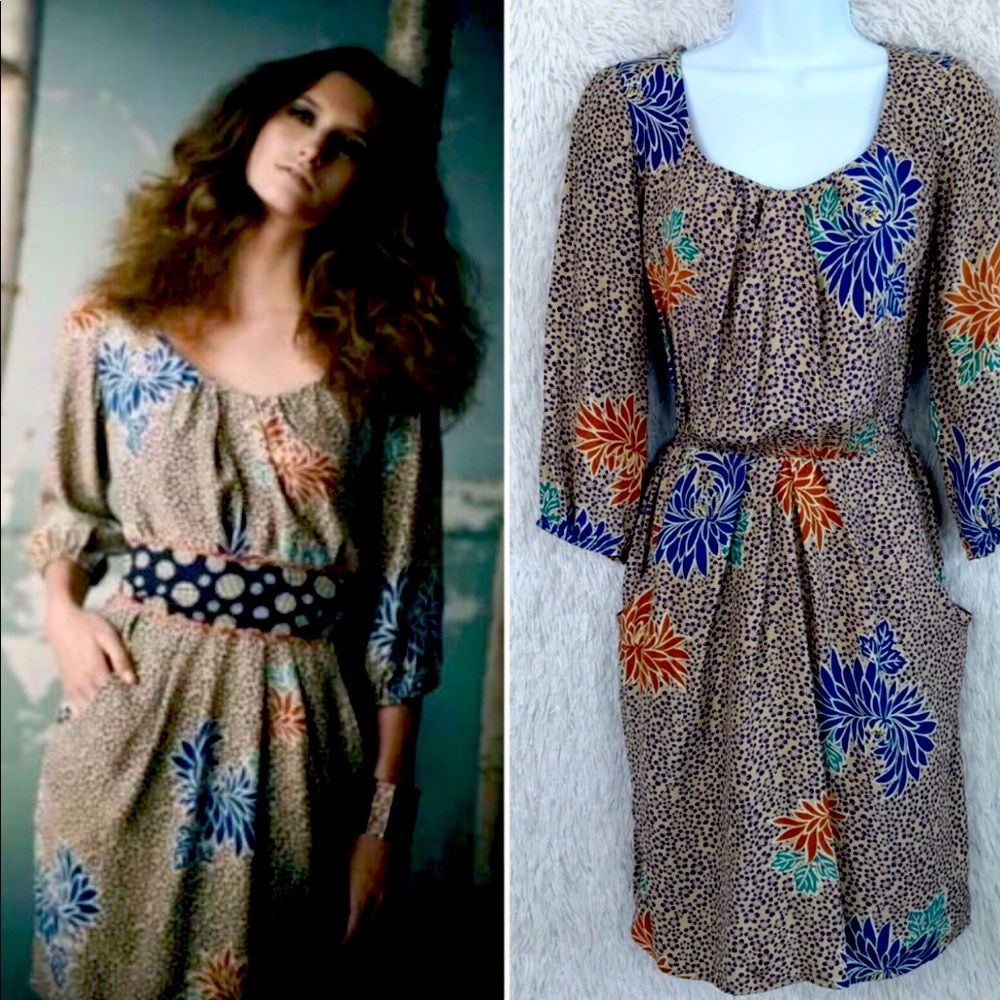 Corey Lynn Carlter for Anthropologie Silk Dress